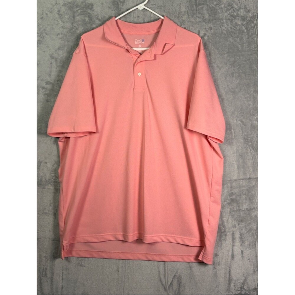 Croft & Barrow Pink Short Sleeve Golf Polo Size XXL